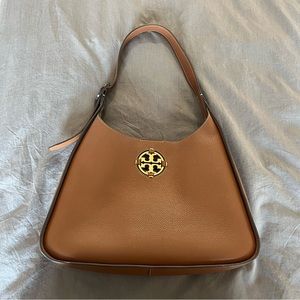 Tory Burch saddle brown leather bag